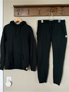Reigning Champ Hoodie and Sweatpant Set with Logo Patch Medium